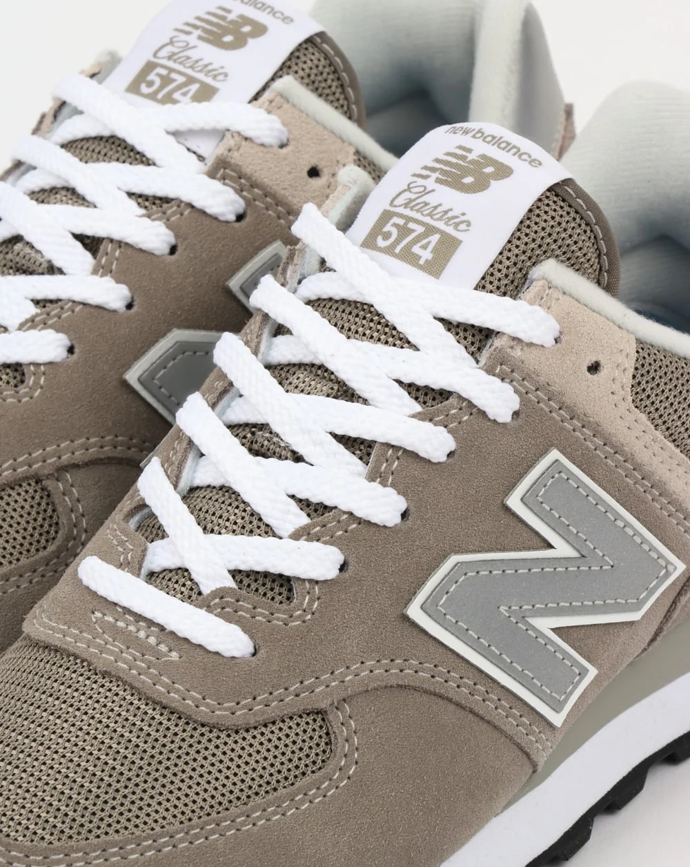 New Balance 574 Trainers Grey/Grey - Image 4
