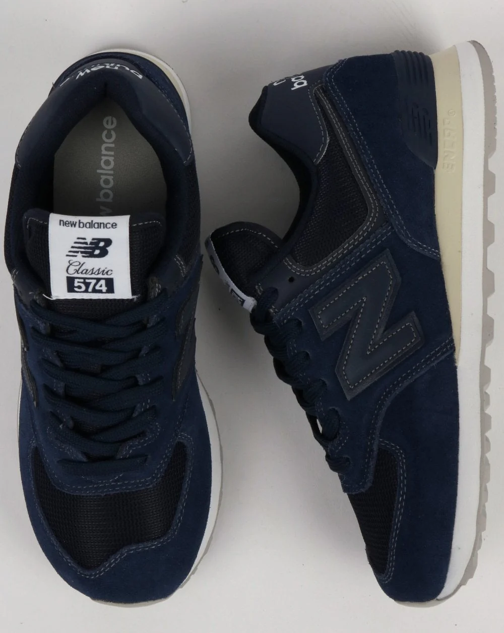New Balance 574 Trainers Navy Blue - Image 2