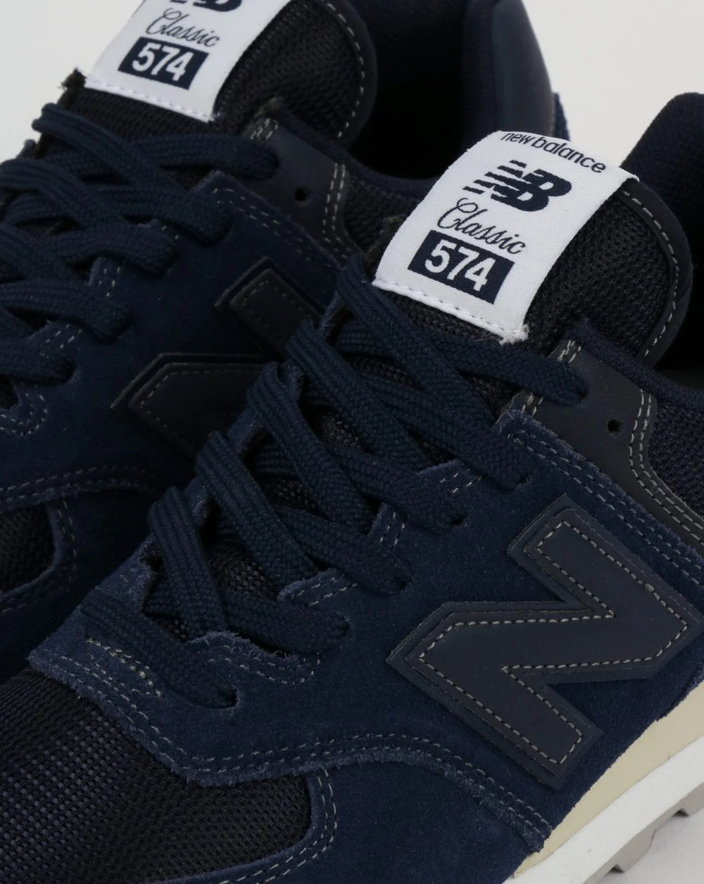 New Balance 574 Trainers Navy Blue - Image 4