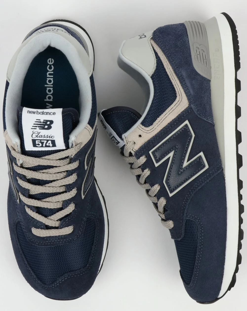 New Balance 574 Trainers Navy/Grey - Image 2