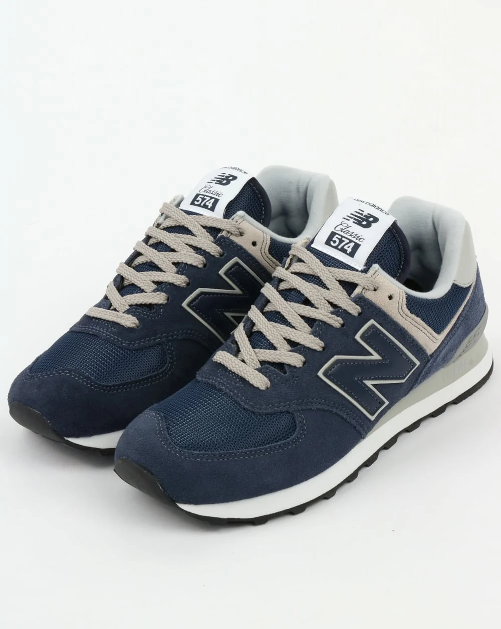 New Balance 574 Trainers Navy/Grey - Image 3