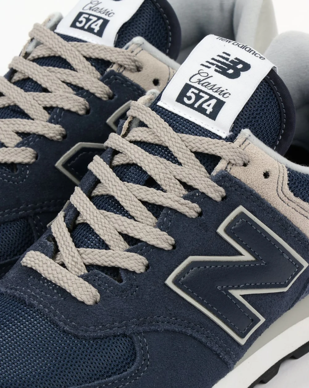 New Balance 574 Trainers Navy/Grey - Image 4