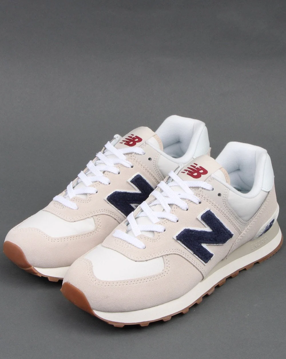 New Balance 574 Trainers Off White - Image 3