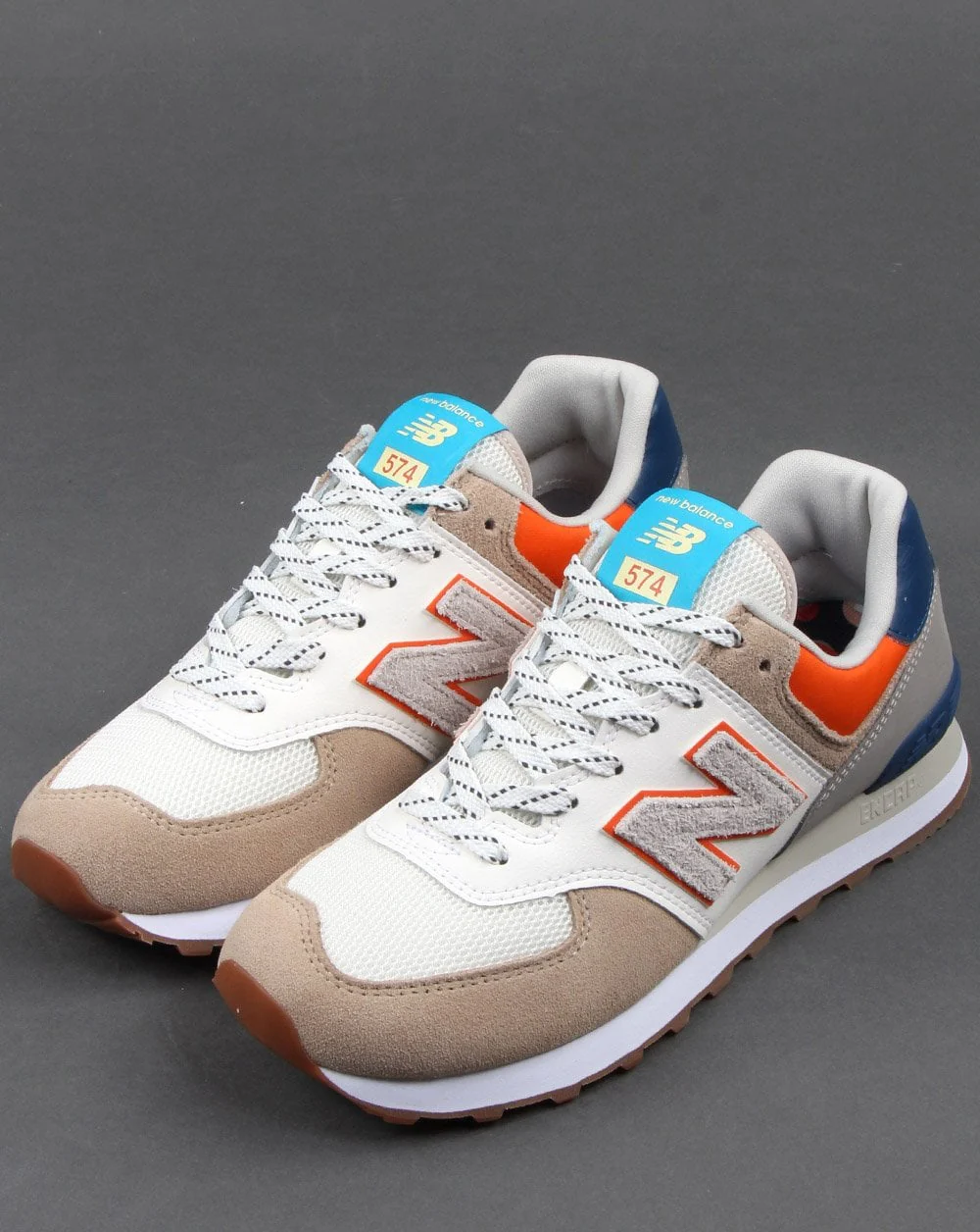 New Balance 574 Trainers White - Image 3