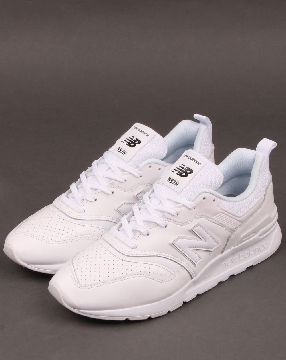 New Balance 997 Leather Trainers White - Image 3