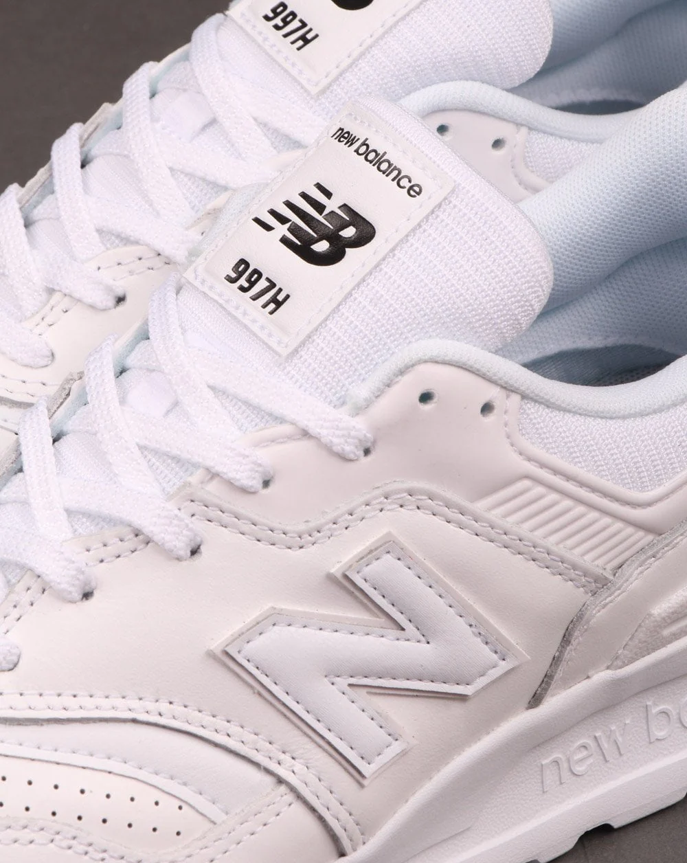 New Balance 997 Leather Trainers White - Image 4