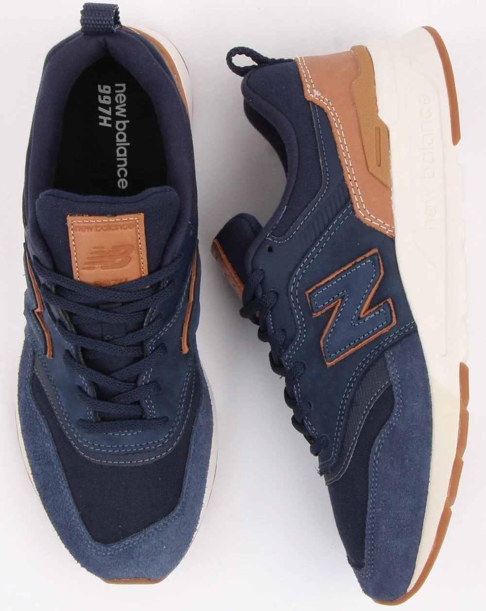 New Balance 997 Trainers Navy/brown - Image 2