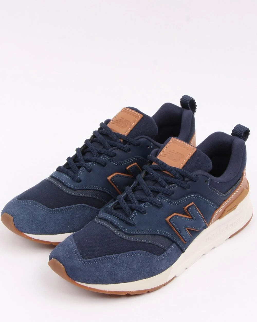 New Balance 997 Trainers Navy/brown - Image 3