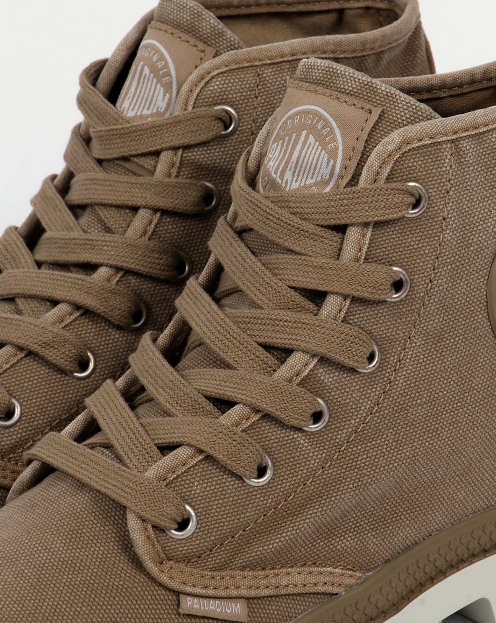Palladium Pampa Hi Boot Dark Khaki/Silver Birch - Image 3