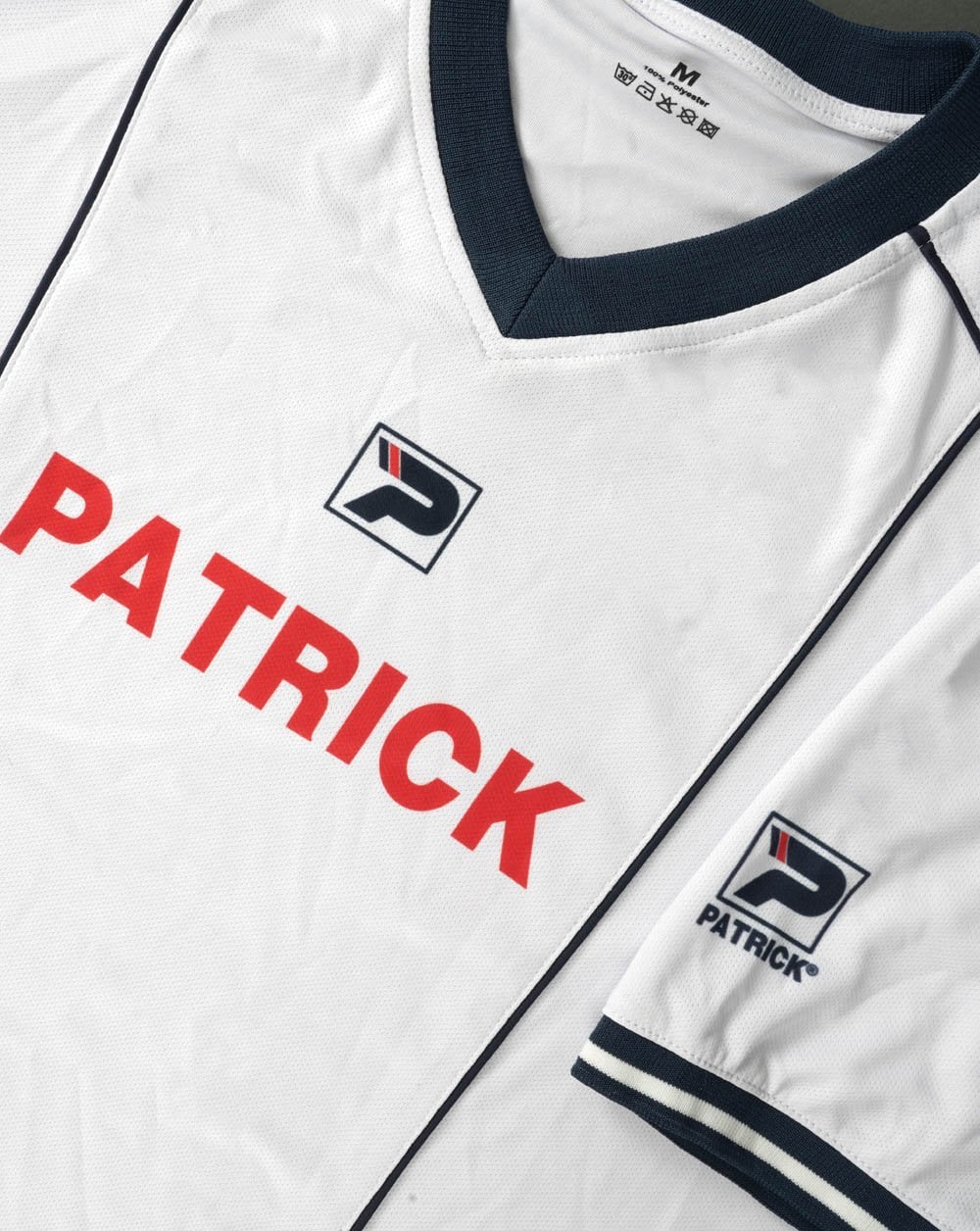 Patrick 80s Football Shirt White - Image 3