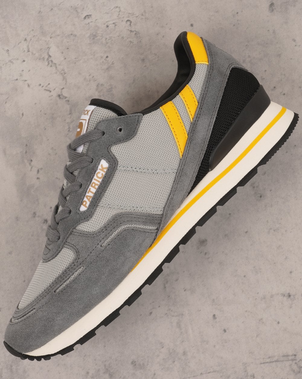 Patrick Brondby Trainers Grey Yellow