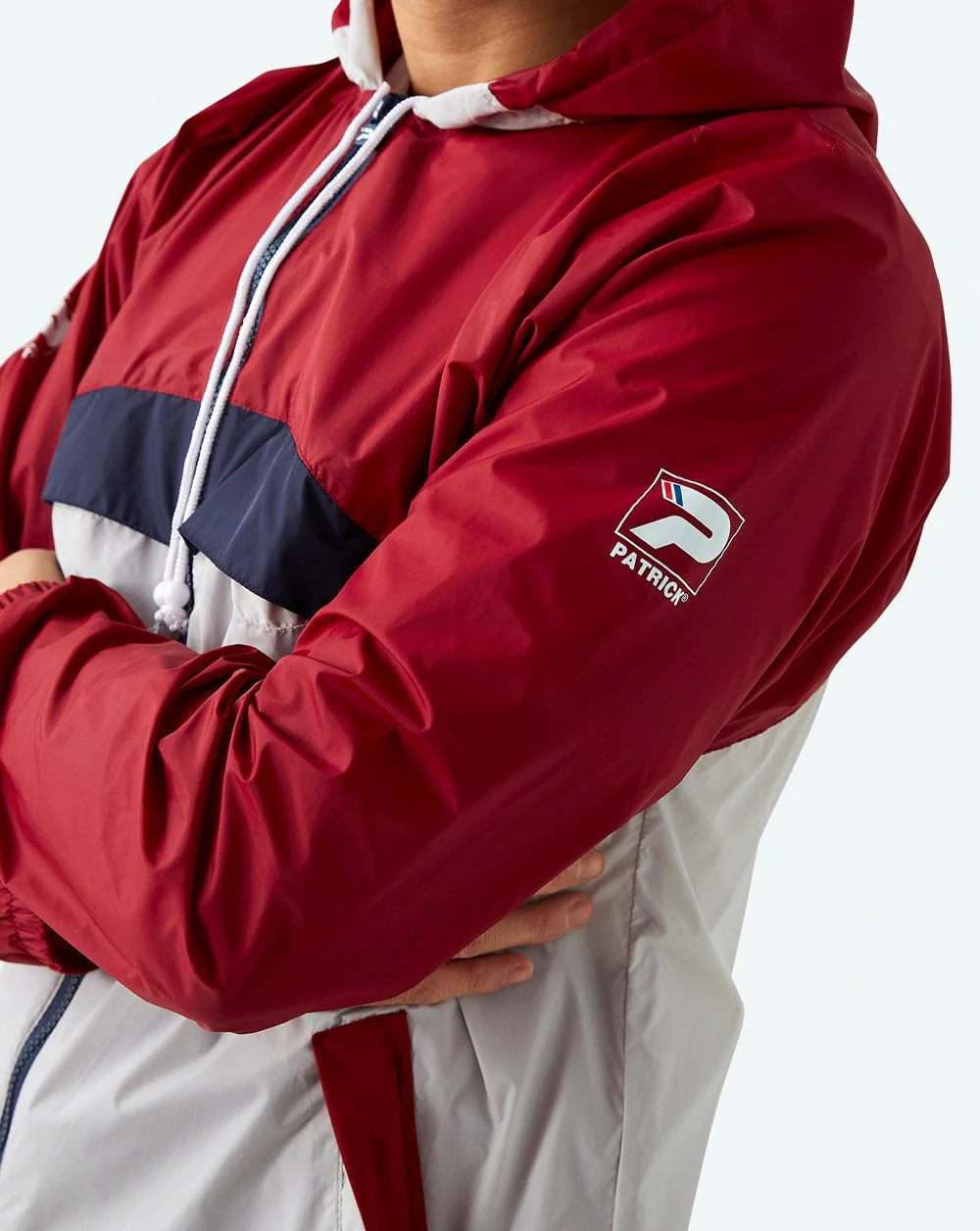 Patrick Cagoule Retro 80s OG Burgundy Grey - Image 2