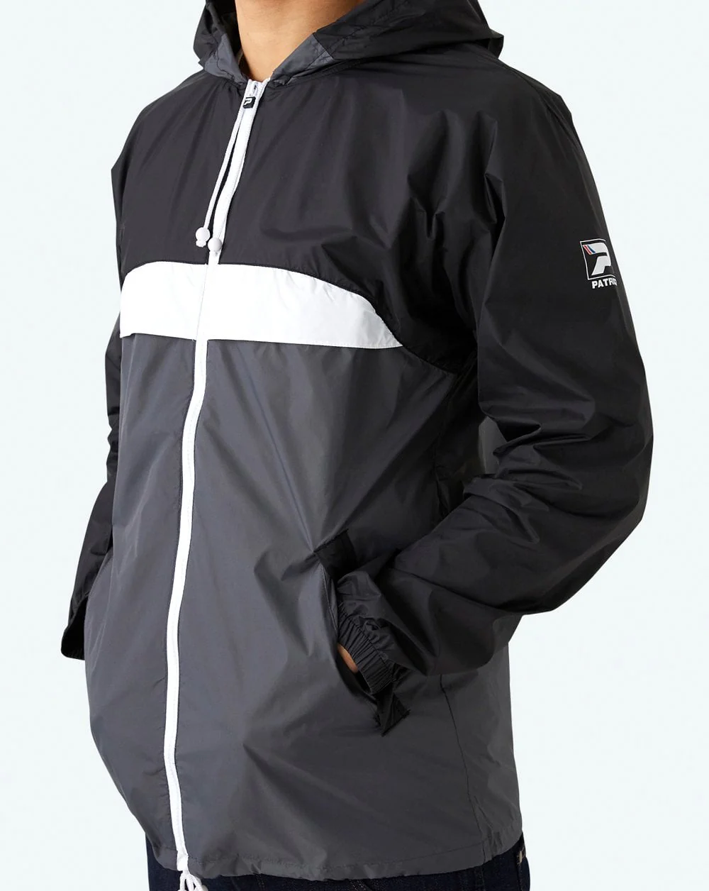 Patrick Classic Cagoule Black/Grey - Image 3