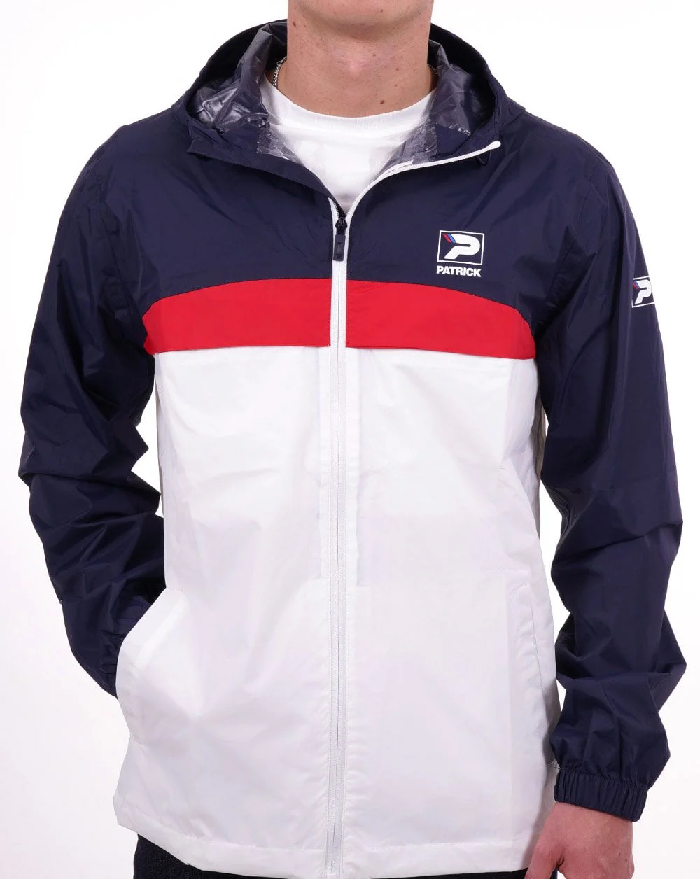 Patrick Classic Cagoule Navy/White - Image 3