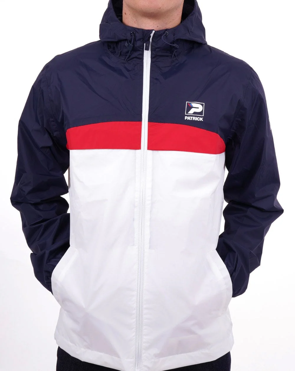 Patrick Classic Cagoule Navy/White - Image 5