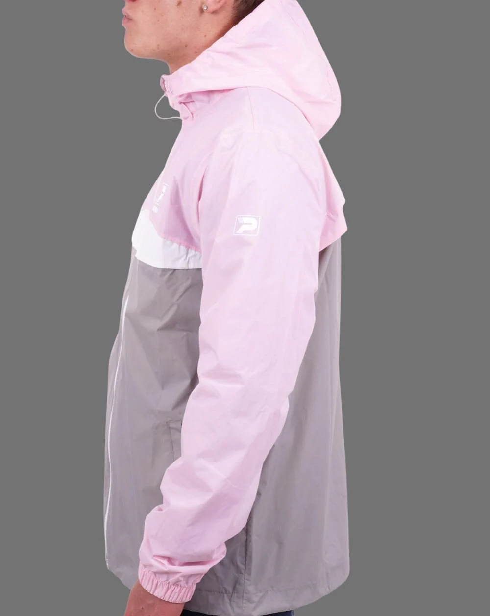 Patrick Classic Cagoule Pink/Grey - Image 3