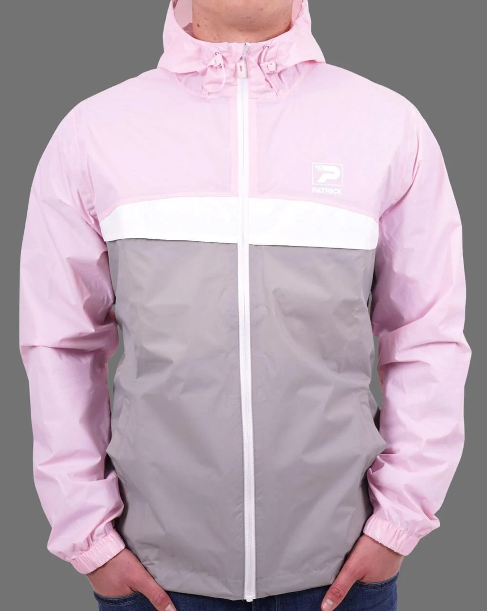 Patrick Classic Cagoule Pink/Grey - Image 4