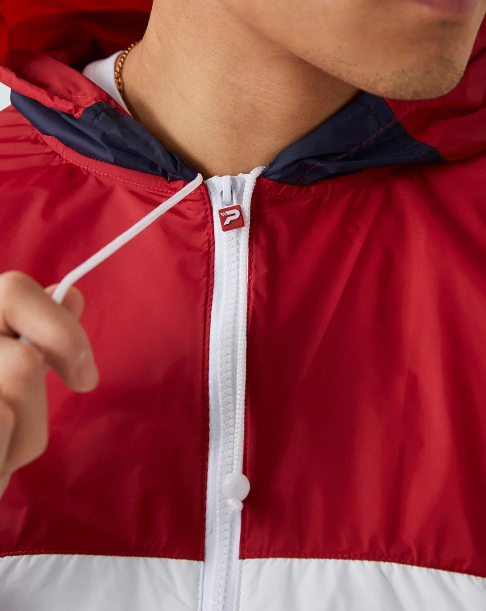 Patrick Classic Cagoule Retro Red/Navy - Image 3