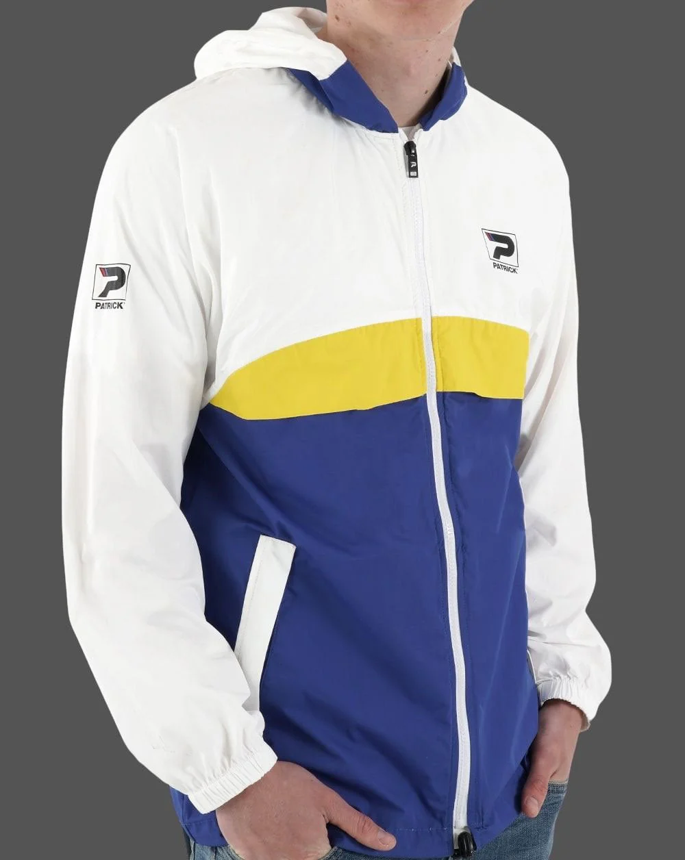 Patrick Classic Cagoule White Yellow Royal - Image 2