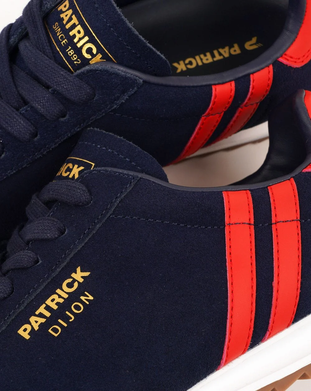 Patrick Dijon Trainers Navy / Red - Image 3
