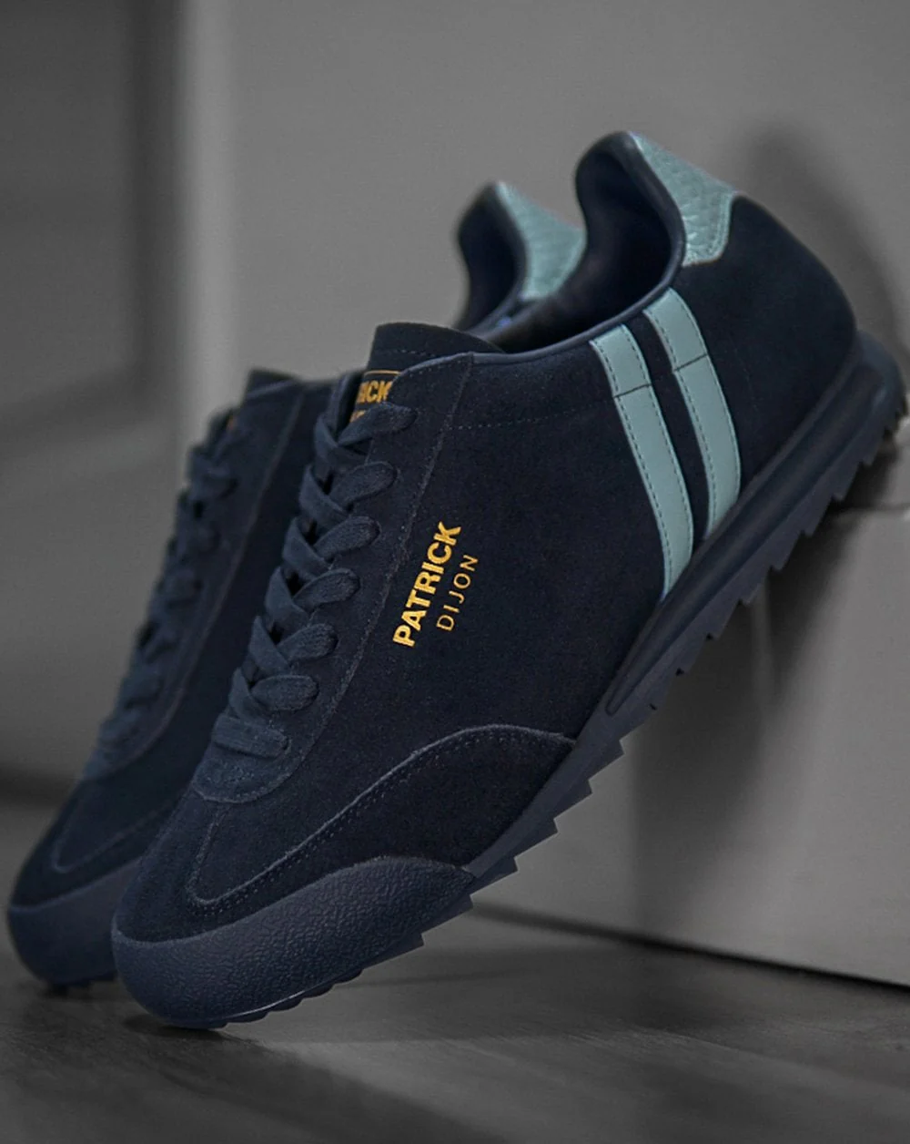 Patrick Dijon Trainers Navy/Sky Blue - Image 2