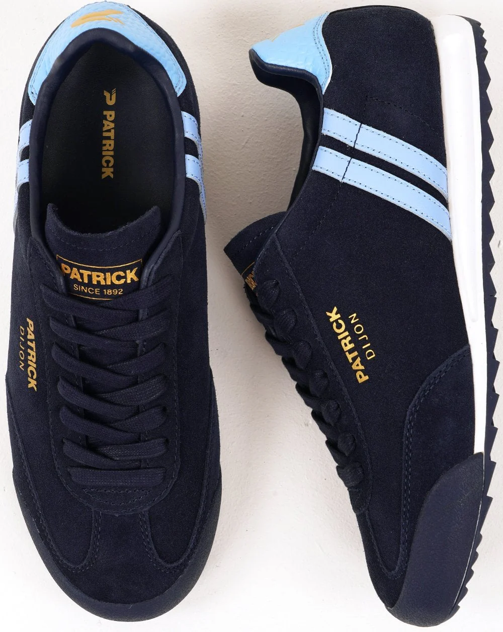 Patrick Dijon Trainers Navy/Sky/White - Image 4