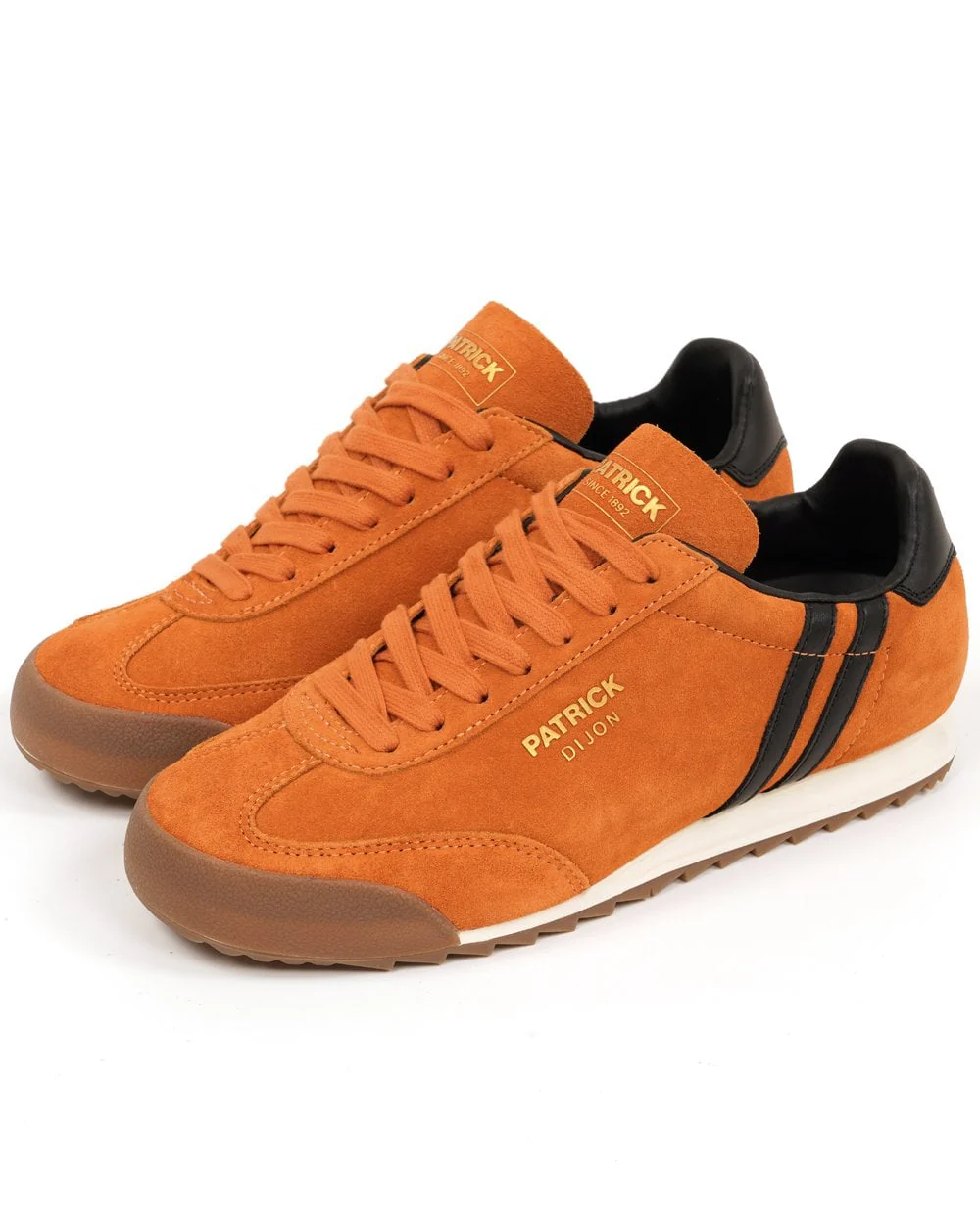 Patrick Dijon Trainers Orange/Black - Image 2