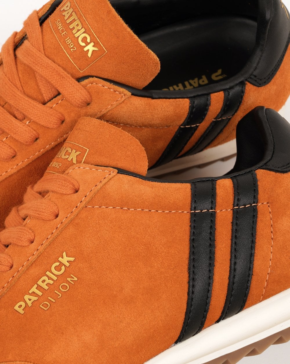Patrick Dijon Trainers Orange/Black - Image 3