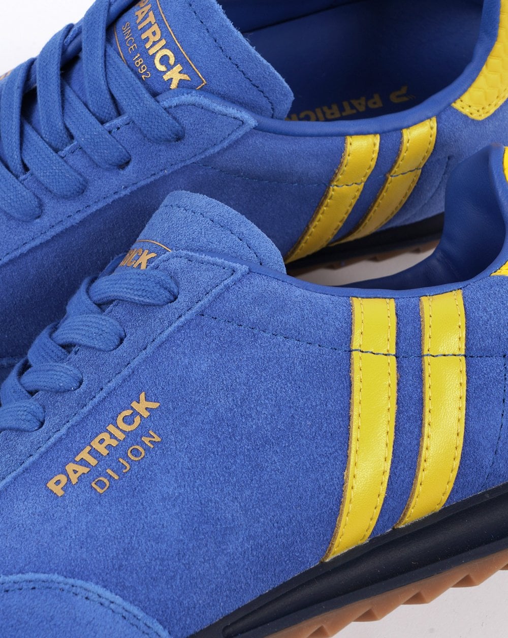 Patrick Dijon Trainers Royal Blue/Yellow - Image 4