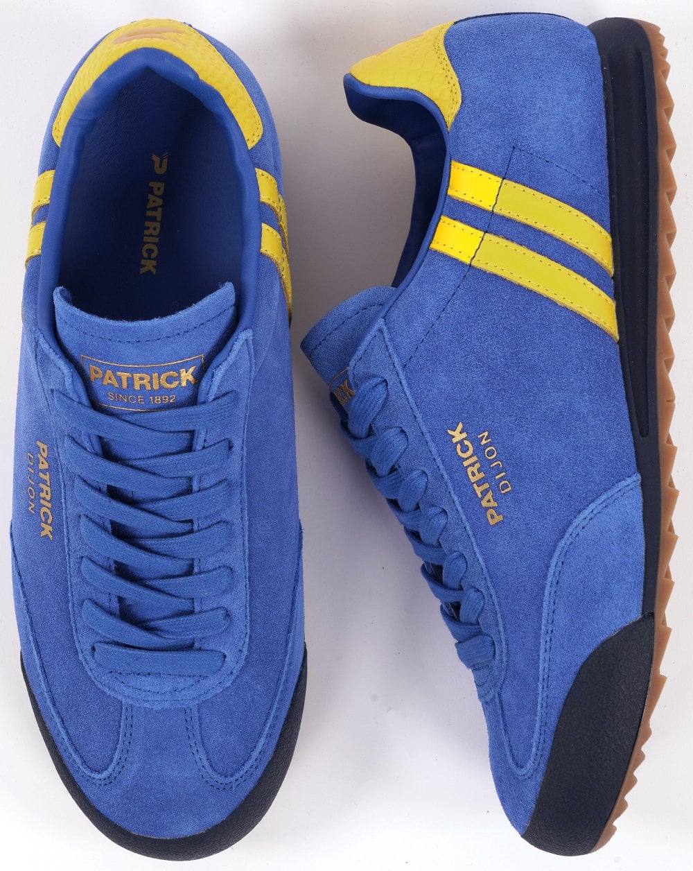 Patrick Dijon Trainers Royal Blue/Yellow - Image 5