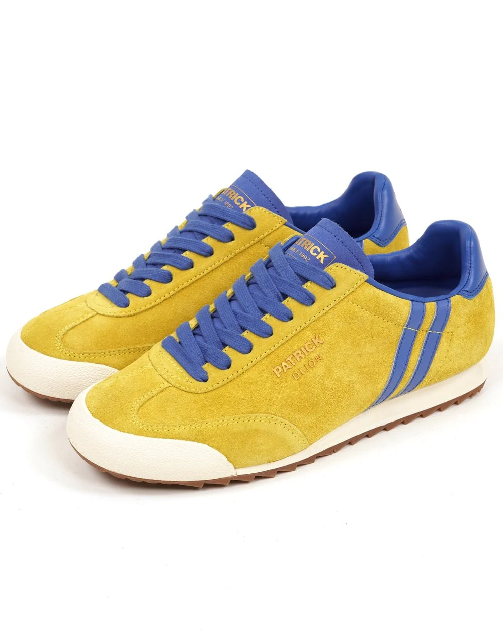 Patrick Dijon Trainers Yellow / Royal Blue - Image 2