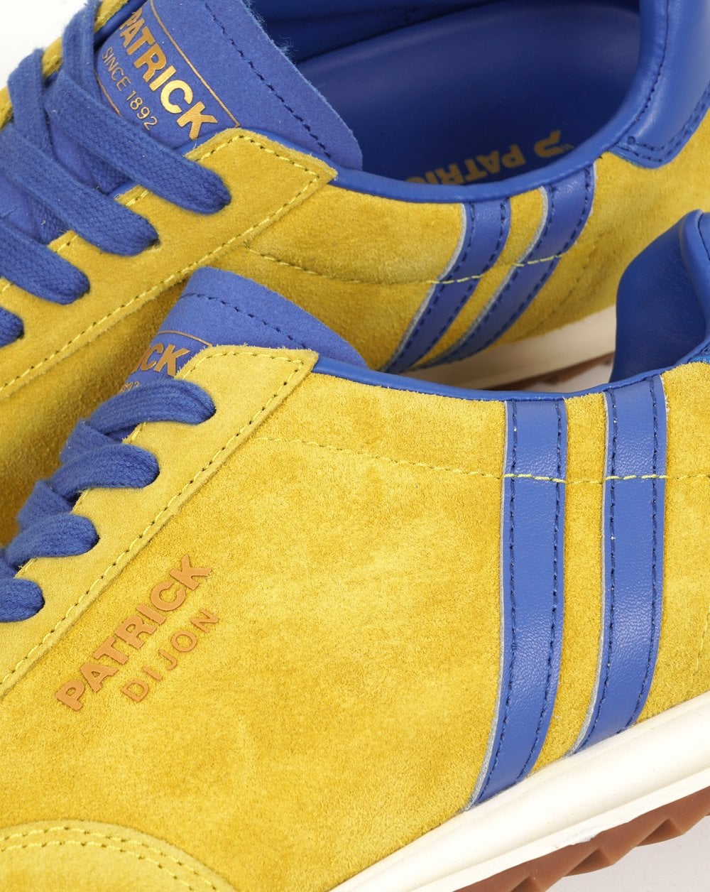 Patrick Dijon Trainers Yellow / Royal Blue - Image 3