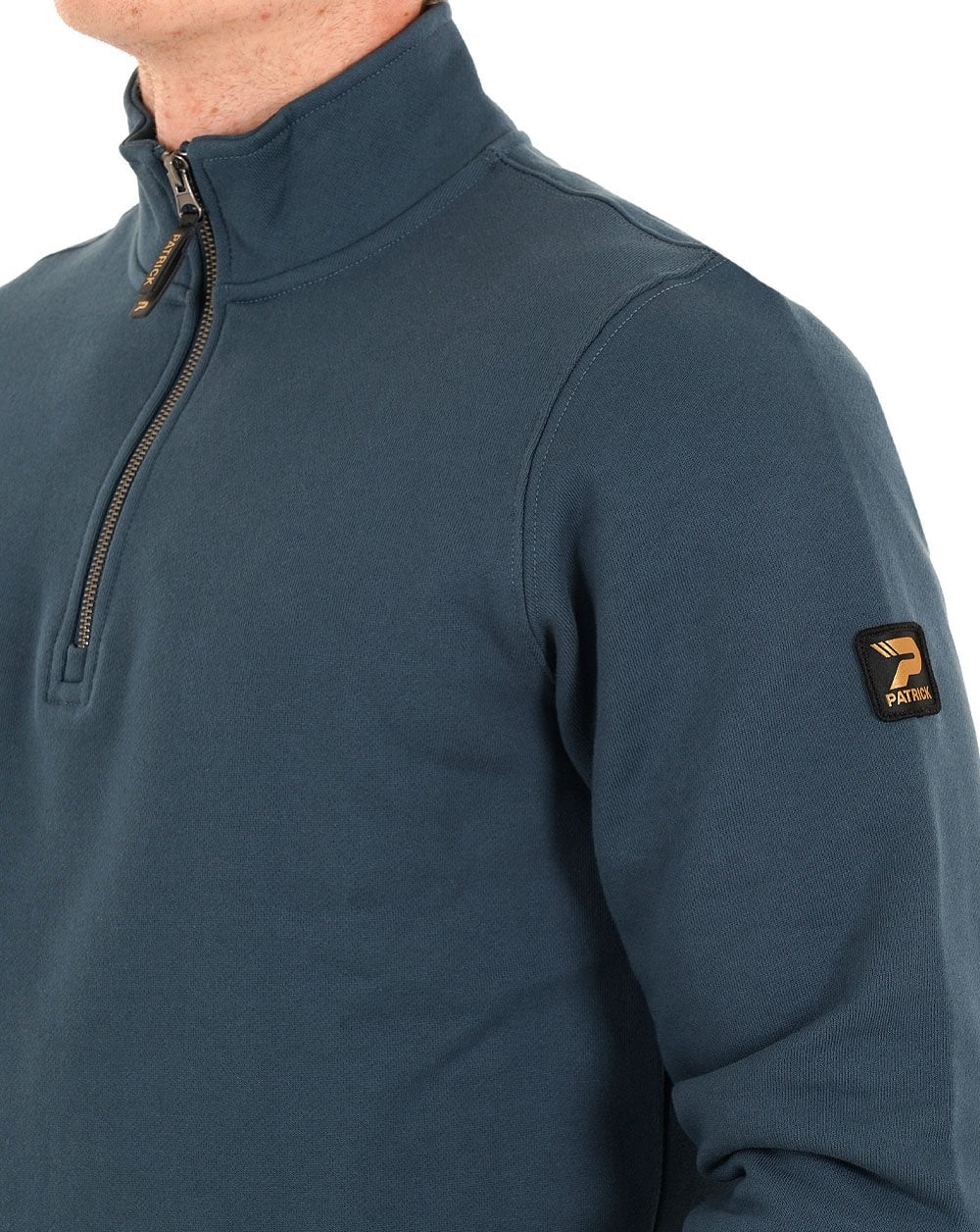 Patrick Harlem 1/4 Zip Sweat Dark Blue - Image 3