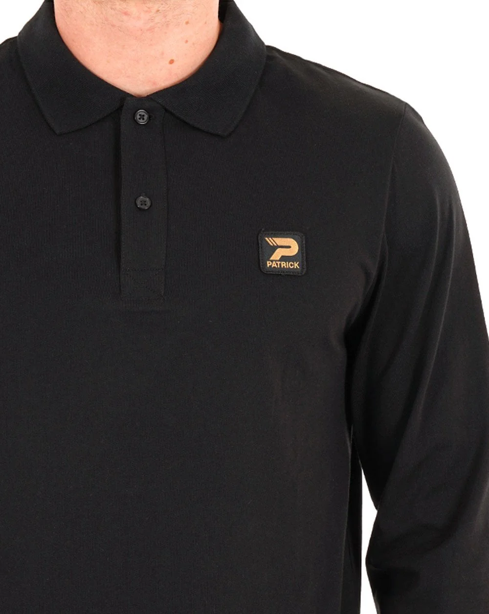 Patrick Luca LS Polo Shirt Black - Image 2