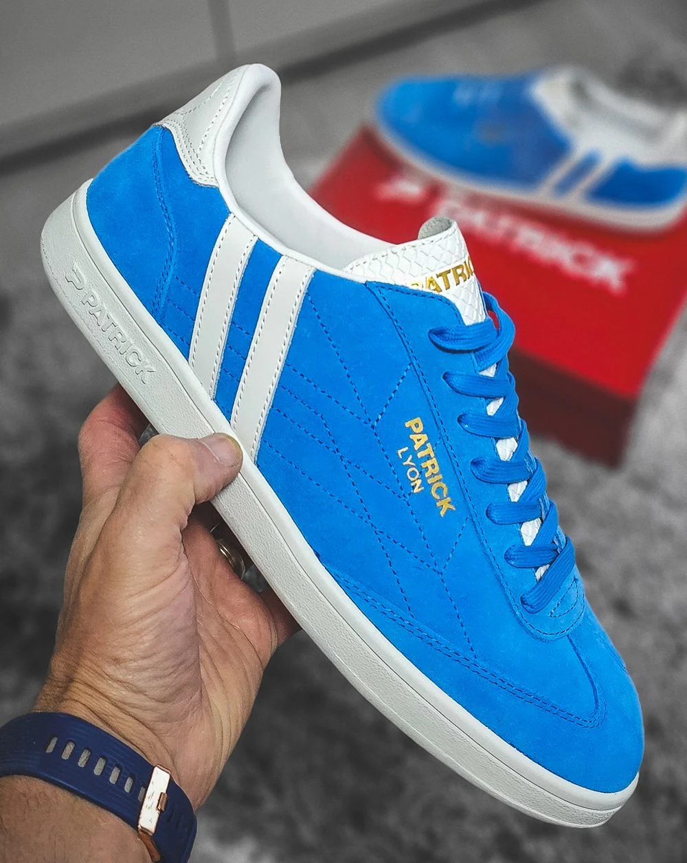 Patrick Lyon Trainers Blue/White - Image 2