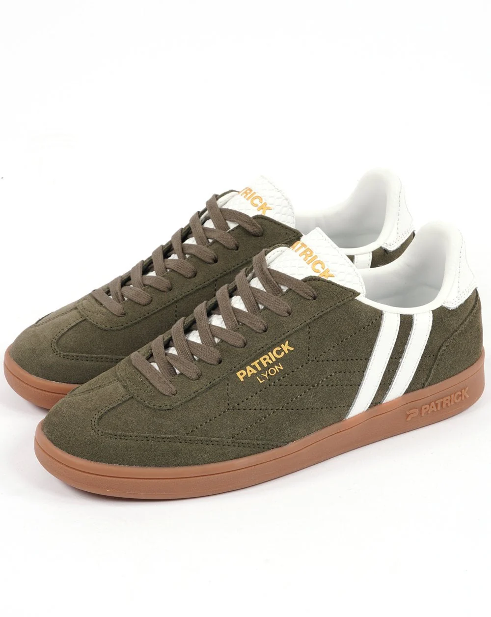 Patrick Lyon Trainers Olive/White/Gum - Image 2
