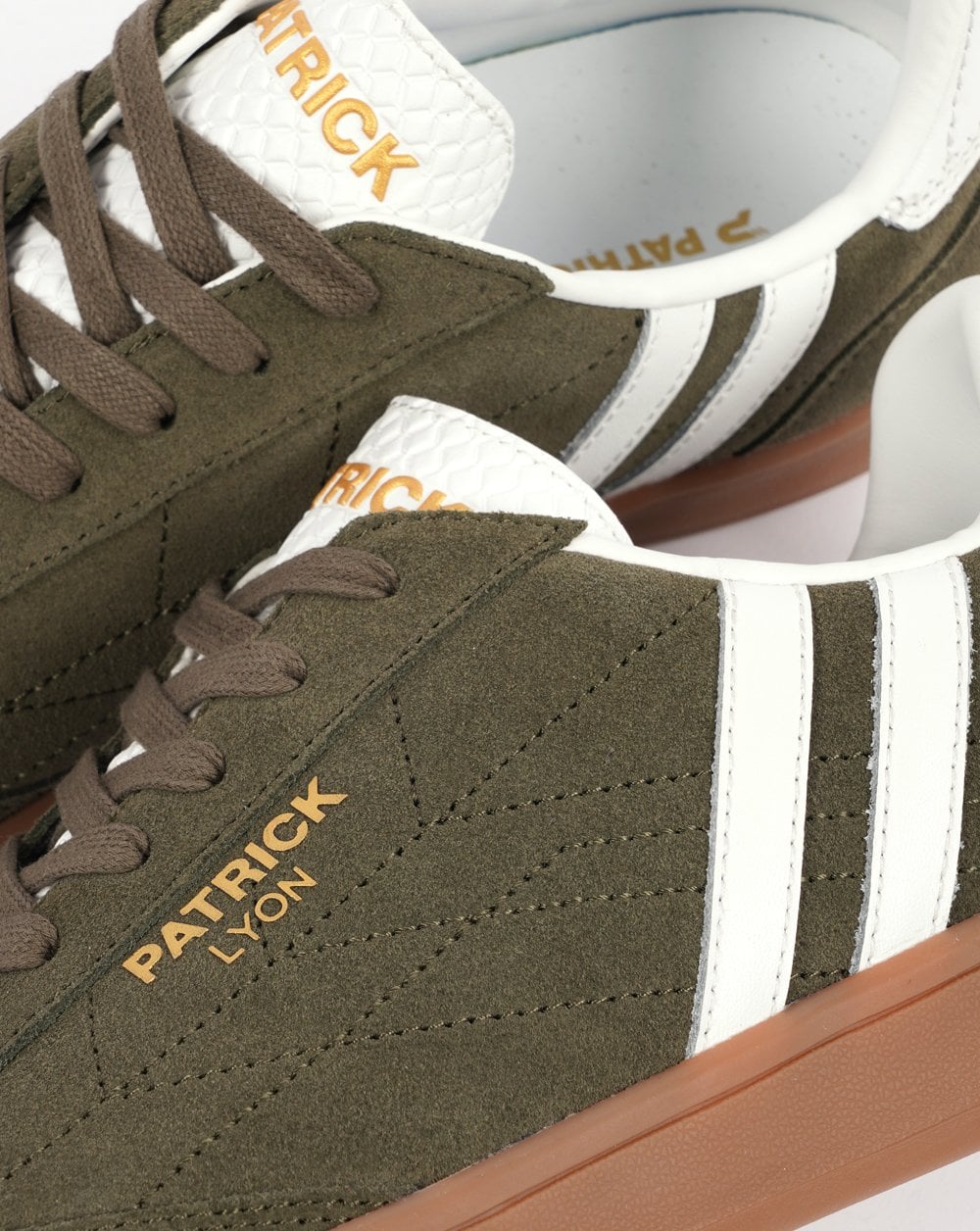 Patrick Lyon Trainers Olive/White/Gum - Image 4