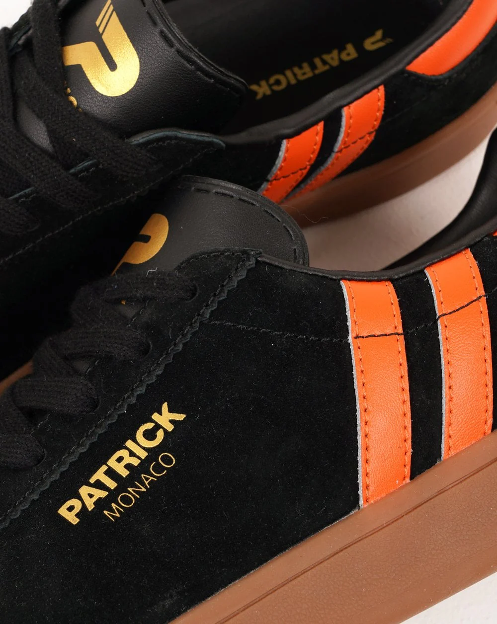 Patrick Monaco Trainers Black Orange - Image 3