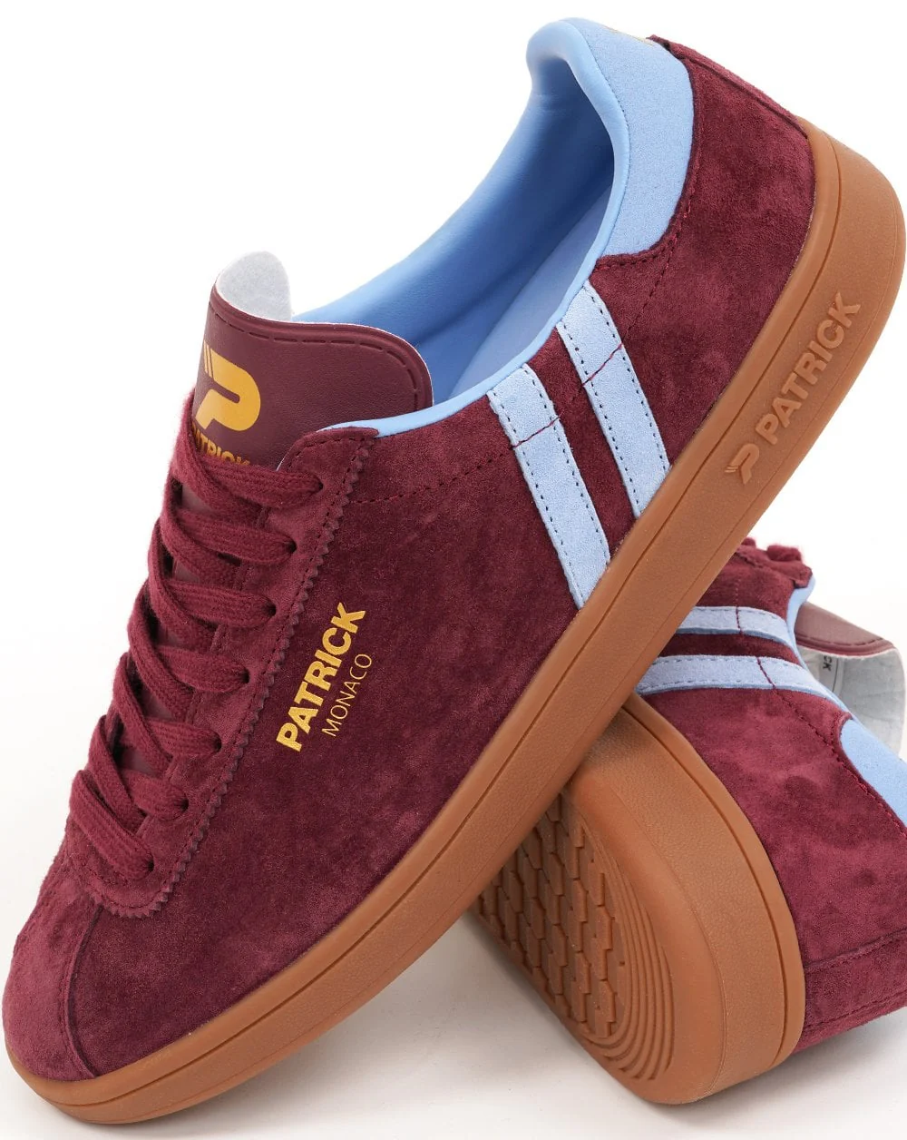 Patrick Monaco Trainers Burgundy/Sky