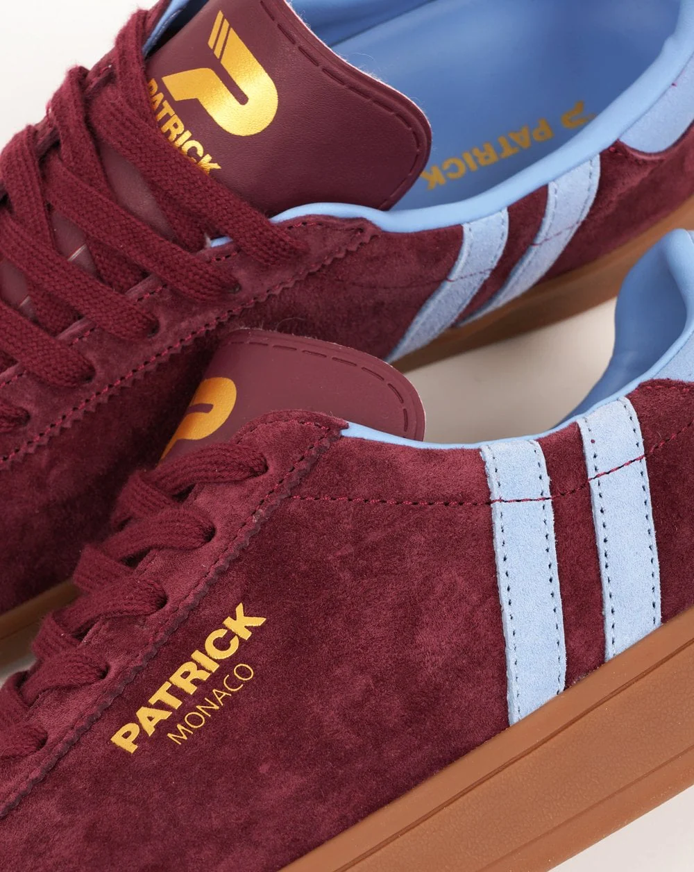 Patrick Monaco Trainers Burgundy/Sky - Image 3