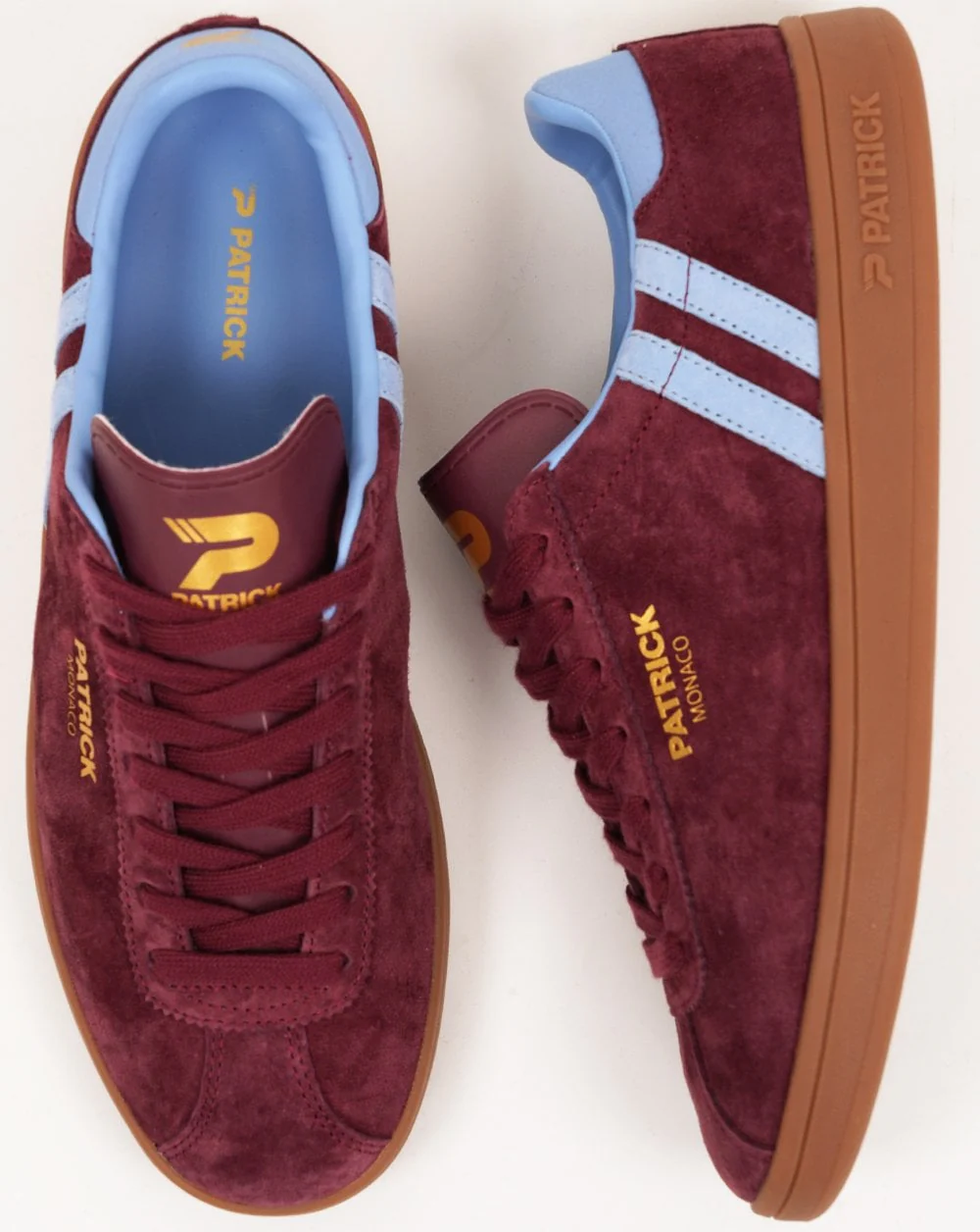Patrick Monaco Trainers Burgundy/Sky - Image 4