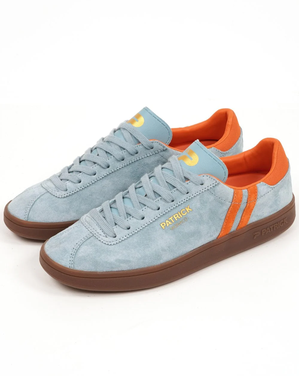 Patrick Monaco Trainers Light Blue/Orange - Image 3