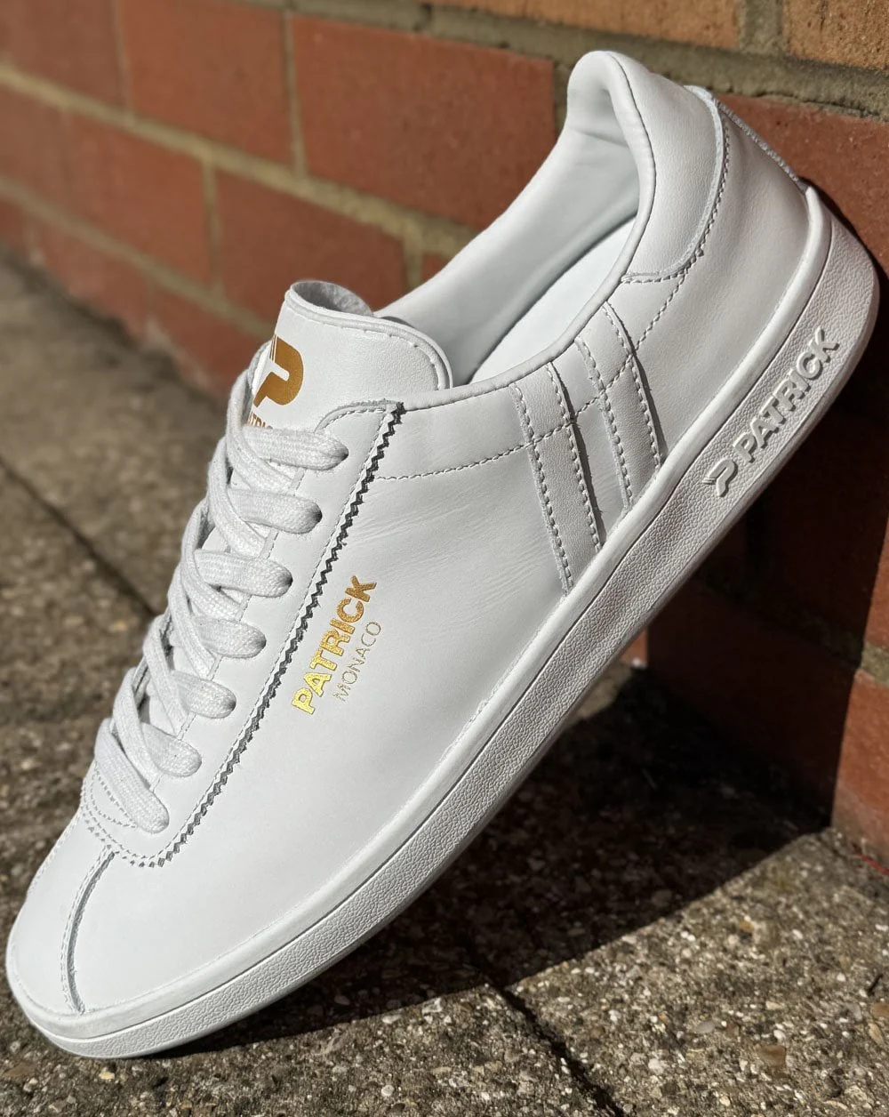 Patrick Monaco Trainers White Leather - Image 3