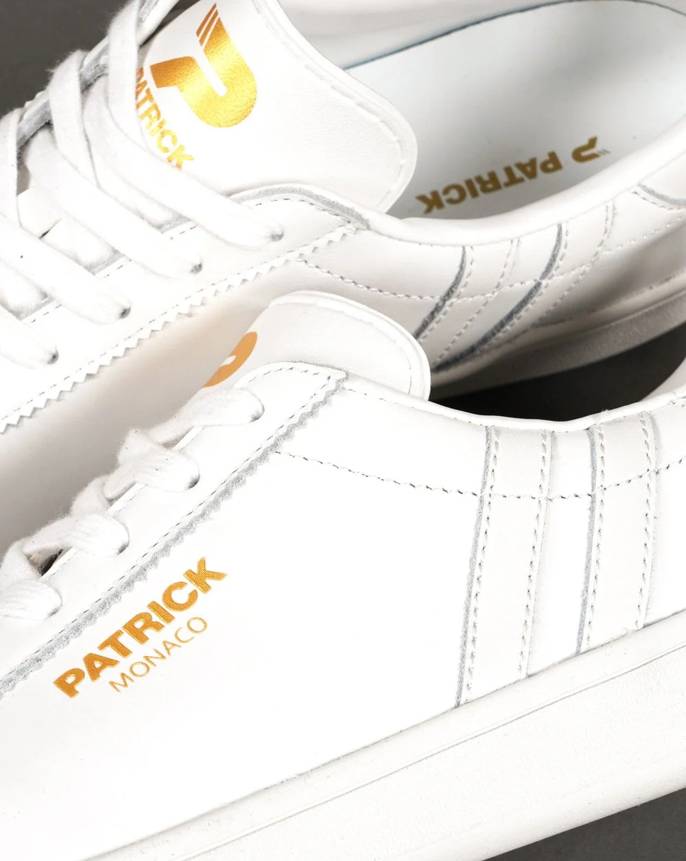Patrick Monaco Trainers White Leather - Image 4