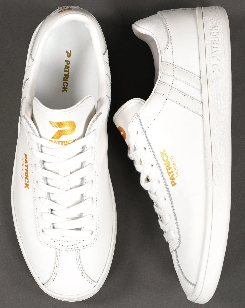 Patrick Monaco Trainers White Leather - Image 5