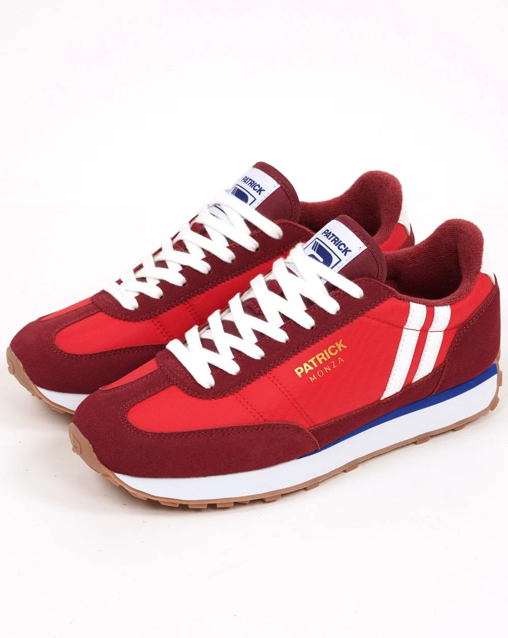 Patrick Monza Trainers DK Red / White - Image 2