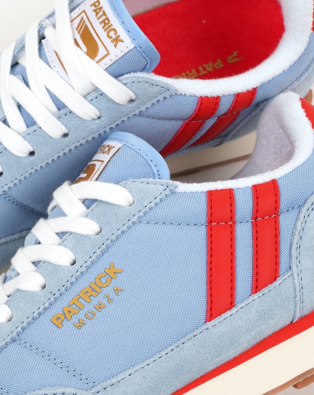Patrick Monza Trainers Sky Blue/Red - Image 4