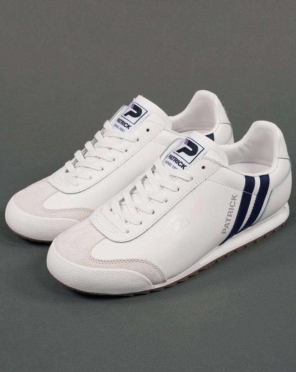 Patrick Original Trainers White/Navy - Image 3