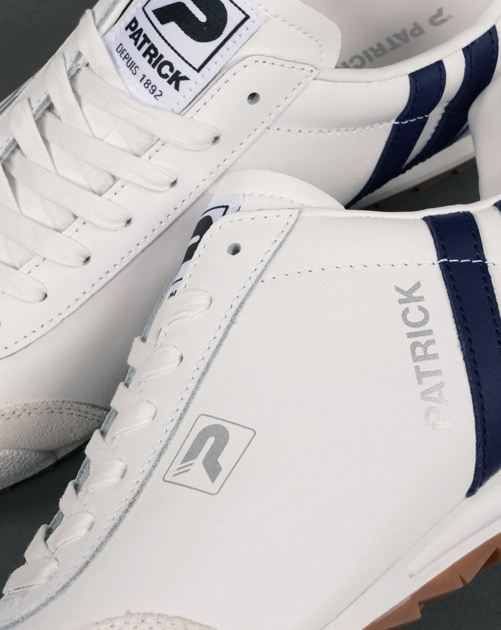 Patrick Original Trainers White/Navy - Image 4