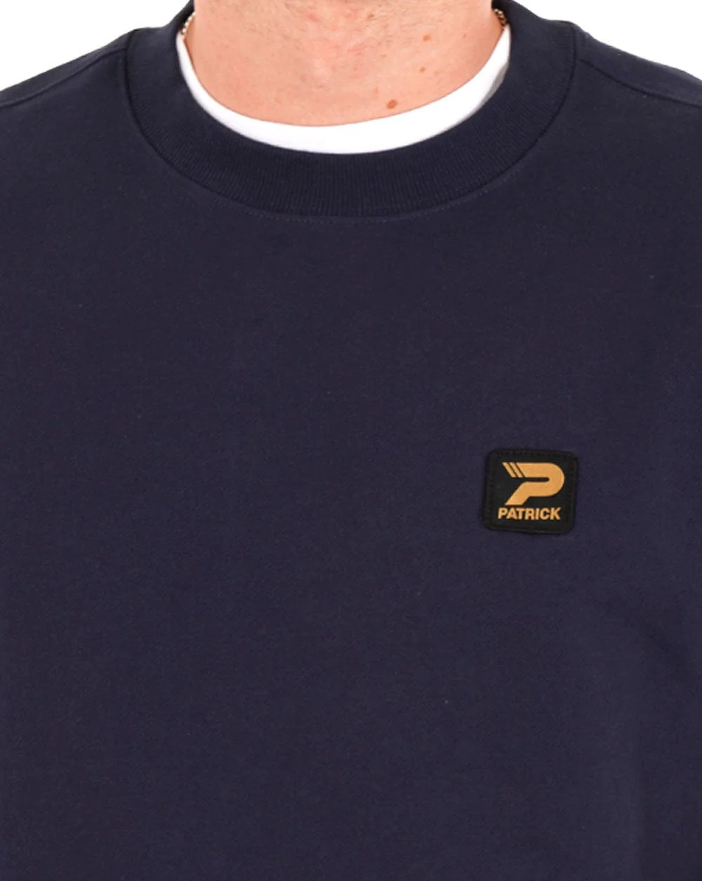 Patrick Oscar Crew Sweat Navy - Image 2
